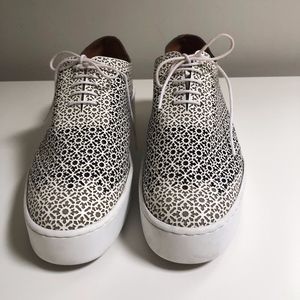 Clergerie Paris Perforated Platform Sneakers